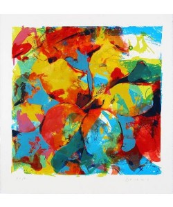 De Vries Paul Hibiscus Tenerife (2002) (Siebdruck, handsigniert)