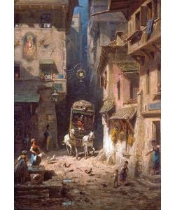 Carl Spitzweg, Die Post. Um 1880