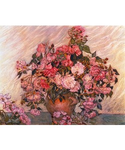 Vincent van Gogh, Vase mit Rosen. 1890
