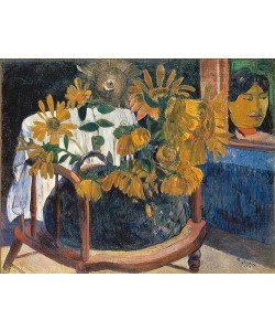 Paul Gauguin, Sonnenblumen auf einem Sessel. 1901