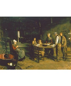 Max Liebermann, Das Tischgebet. 1875/1877.