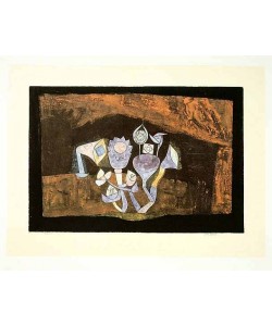Klee Paul Höhlenblüten, 1926 (Frequenzmodulierte Rastertechnik)