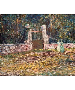 Vincent van Gogh, Eingang zum Parc de Voyer-d'Argenson in Asnières. 1887
