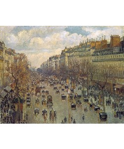 Camille Pissarro, Der Boulevard Montmartre in Paris. 1893.