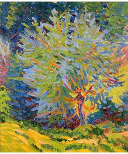 Ernst Ludwig Kirchner, Landschaft mit Baum. 1906/07