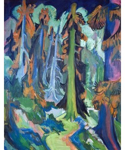Ernst Ludwig Kirchner, Wettertannen (Bergwaldweg). 1919.