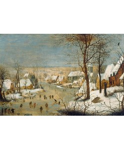 Pieter (Werkstatt) Brueghel d.J., Winterlandschaft mit Schlittschuhläufern. Nach 1565