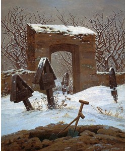 Caspar David Friedrich, Friedhof im Schnee