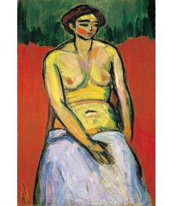 Alexej von Jawlensky, Sitzender weiblicher Akt. Um 1910