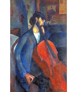 Amadeo Modigliani, Mann am Violoncello. 1909