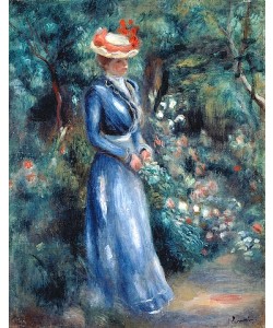 Pierre-Auguste Renoir, Dame in blauem Kleid im Park von Saint-Cloud. 1899