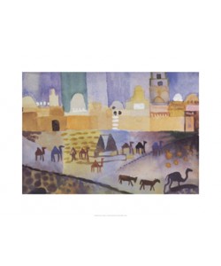 August Macke, Kairouan I (klein) (Offset)
