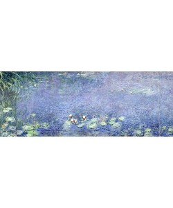 Claude Monet, Rechtes Mittelteil des großen Seerosenbildes im Musée de l'Orangerie.