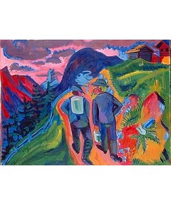 Ernst Ludwig Kirchner, Alpweg nach dem Gewitter. 1923/1924