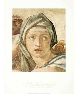 MICHELANGELO BUONARROTI, Portrait Sibyl (Offset)