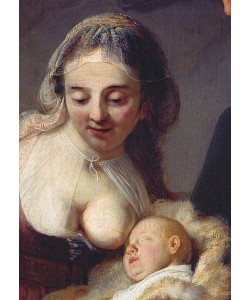 Rembrandt van Rijn, Die hl. Familie - Detail: Kopf der Maria