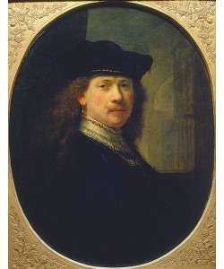 Rembrandt van Rijn, Selbstbildnis mit Barett. 1637