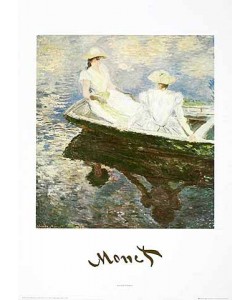 Claude Monet, Ragazze in Barca (Offset)