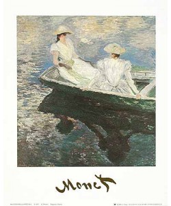 Claude Monet, Ragazze in barca (Offset)