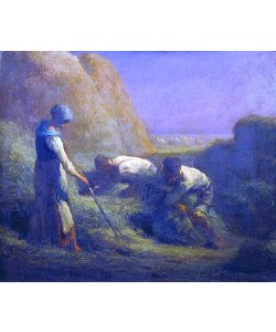 Jean-François Millet, Bei der Heuernte. 1850