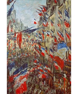 Claude Monet, Strasse im Flaggenschmuck. 1878.