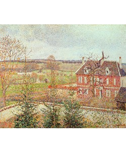 Camille Pissarro, Blick aus dem Fenster des Ateliers auf die Taubstummenanstalt. 1886.