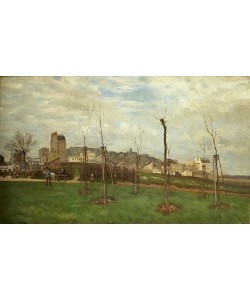 Alfred Sisley, Blick von Batignolles auf Montmartre. 1869
