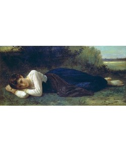 William Adolphe Bouguereau, Ruhende junge Frau. 1880