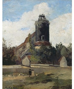 Camille Pissarro, Der Telegrafenturm auf dem Montmartre. 1863