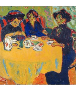 Ernst Ludwig Kirchner, Kaffeetafel. 1907
