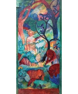 Franz Marc, Paradies, 1912. Ausgeführt zusammen mit August Macke (1887-1914)