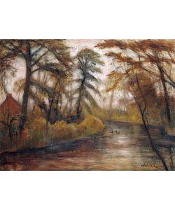 Otto Modersohn, Abenddämmerung (Herbst an der Wümme).   1933