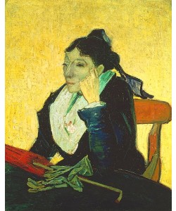 Vincent van Gogh, L`Arlesienne, Mme. Ginoux mit Handschuhen und Schirm. 1888