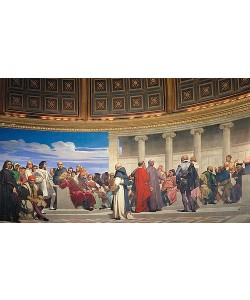 Paul Delaroche, Wandmalerei in der Akademie der schönen Künste, Paris. 1841. (Rechter Teil)