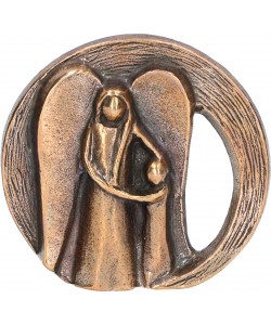 Kerstin Stark, Bronzefigur Dein Schutzengel, 6 x 6,5cm