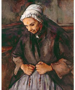 Paul Cézanne, Alte Frau mit Rosenkranz.
