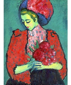 Alexej von Jawlensky, Mädchen mit Pfingstrosen. 1909