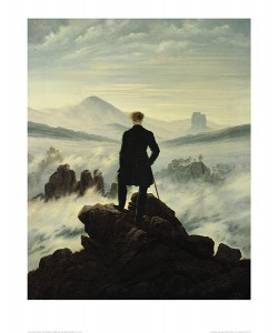 Caspar David Friedrich, Der Wanderer im Nebelmeer (Offset)