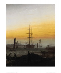 Caspar David Friedrich, Der Greifswalder Hafen (lackiert) (Offset)