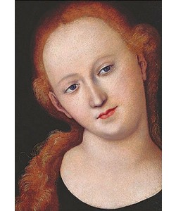 LUCAS CRANACH Der Ältere, Ein rotblondes Mädchen (Kopf).