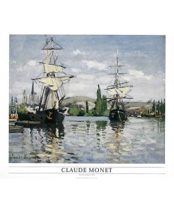 Claude Monet, The Sein at Rouen, 1872 (Offset)