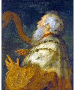 Peter Paul (1577-1640) und Boeckhorst Rubens, König David, die Harfe spielend.