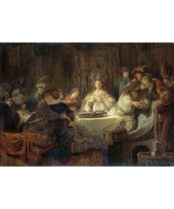 Rembrandt van Rijn, Simson gibt den Hochzeitsgästen das Rätsel auf. 1638