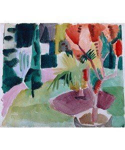 August Macke, Unser Garten am See II.