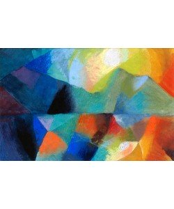 August Macke, Farbkomposition (Thuner See). 1913.