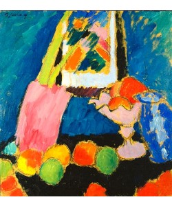 Alexej von Jawlensky, Apfelstillleben mit violetter Schale. 1912.