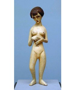 Ernst Ludwig Kirchner, Traurige Frau, Stehender weiblicher Akt. Nacktes Mädchen. 1921