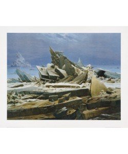 Caspar David Friedrich, Eismeer (lackiert) (Offset)