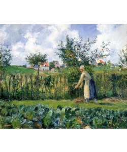 Camille Pissarro, Frau beim Heckenschneiden.