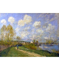 Alfred Sisley, Sommerlandschaft bei Bougival. 1876